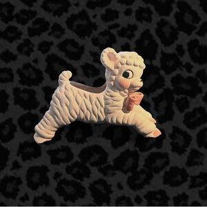 1960s Napco Vintage Ceramic Lamb Planter